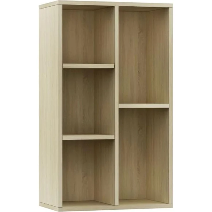 vidaXL Bücherregal/Sideboard Sonoma Eiche 50x25x80 cm Holzwerkstoff 800165 – Bild 1