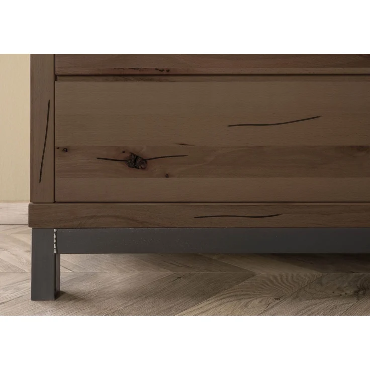 Sideboard Kernbuche 175x45x85 tabacco braun geölt VILLANDERS #209 – Bild 7