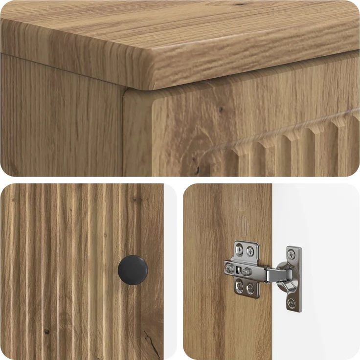vidaXL 3-teiliges Badezimmer-Schranksystem EDE Artisan-Eiche 3417422 – Bild 7