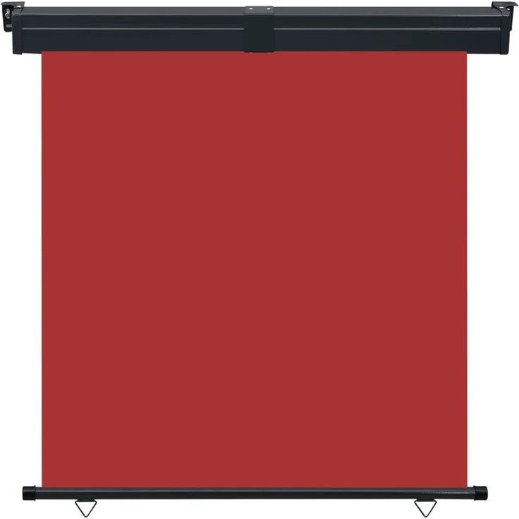 vidaXL Balkon-Seitenmarkise 165x250 cm Rot 48433 – Bild 1