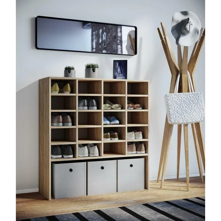 VCM Schuhschrank Hinsol XL Sonoma-Eiche