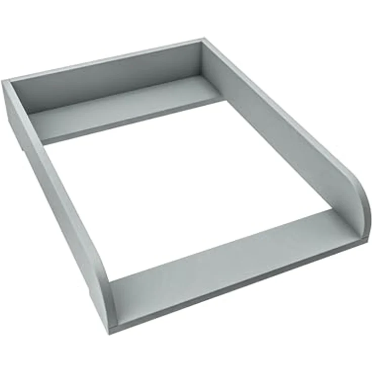 REGALIK Wickelaufsatz für Kullen IKEA 72x50 cm - Abnehmbar Wickeltischaufsatz für Kommode in Asche - Abgeschlossen mit ABS Material 2mm mit Abgerundeten Frontplatten – Bild 2