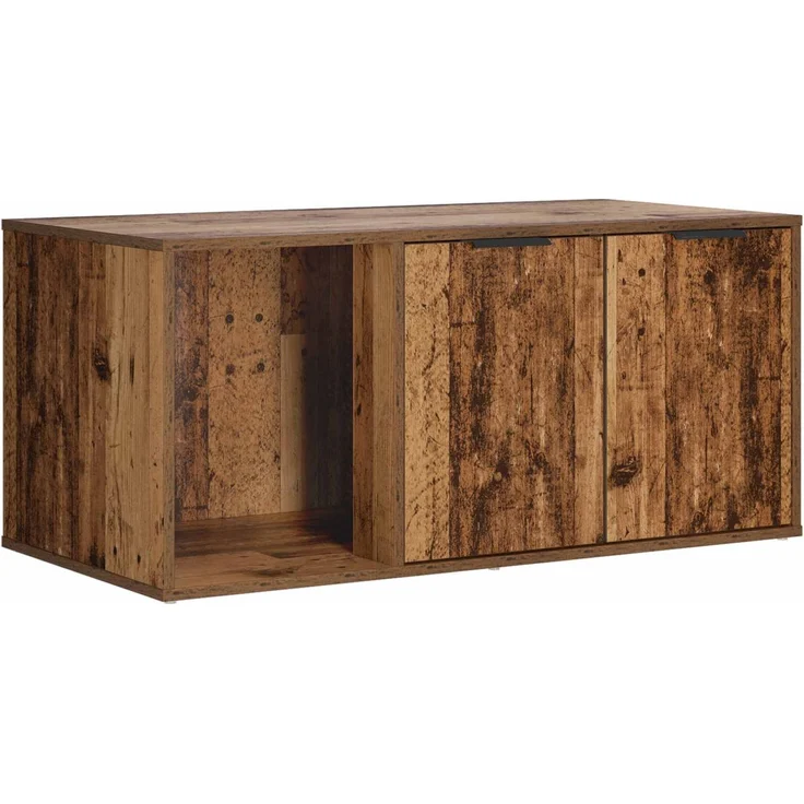 vidaXL Katzenkiste Möbel Altholz 100 x 49 x 45 cm Holzwerkstoff 8014757 – Bild 5