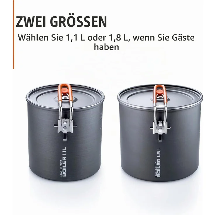 GSI Outdoors 50190 Topf Aluminium 1 1 l Grau Rot Aluminium – Bild 8