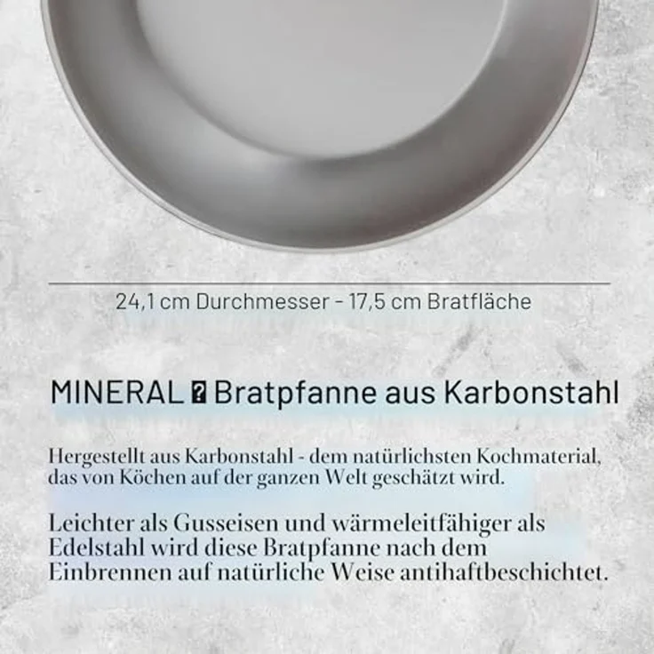 De Buyer BRATPFANNE AUS EISEN, MINERAL B, Ø 24CM – Bild 2