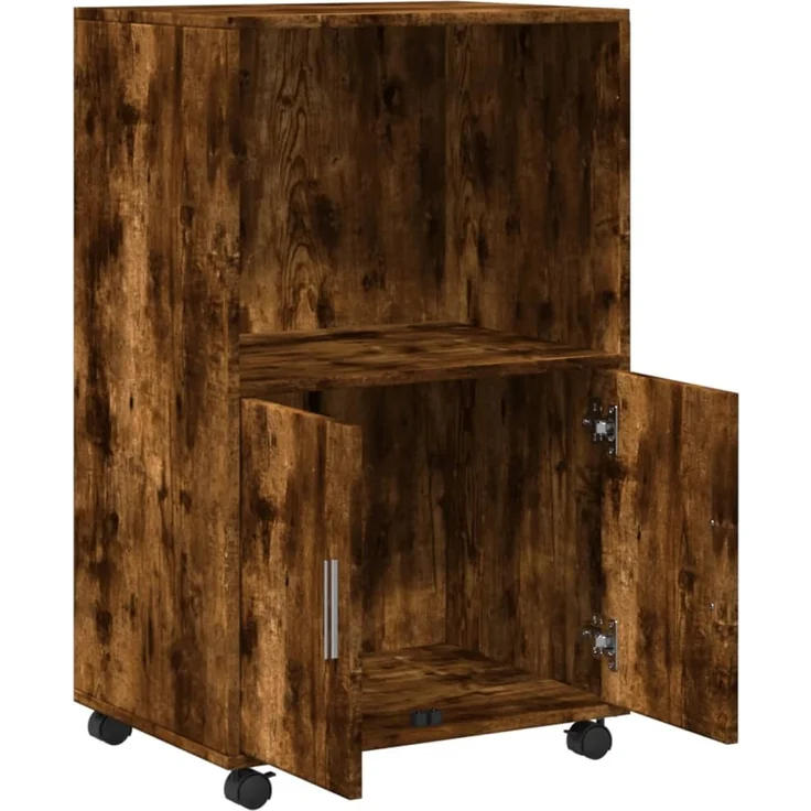 vidaXL Rollschrank Räuchereiche 55x40x91 cm Holzwerkstoff 853186 – Bild 6