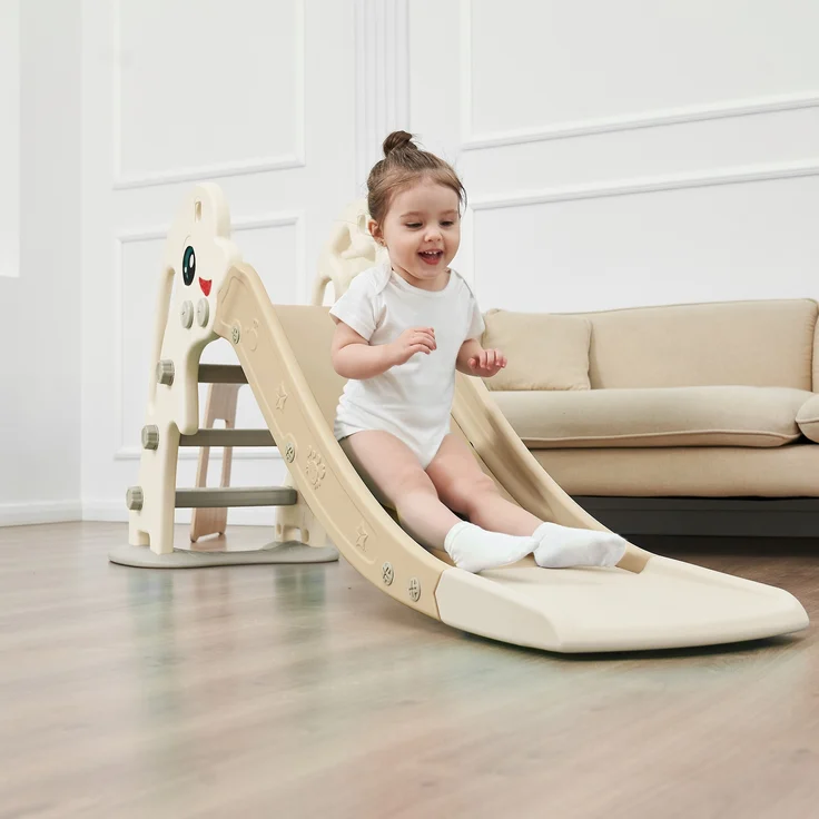 Baby Vivo Kinderrutsche / Rutsche - Delfin in Kaffee / Braun – Bild 4