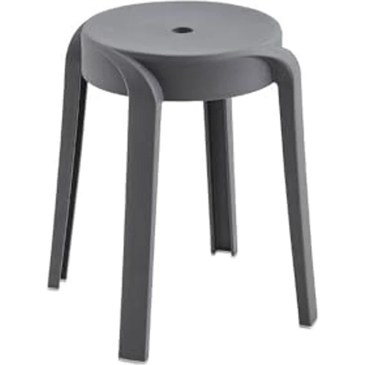 HOME DELUXE Hocker stapelbar NIVO – Grau, 6er Set – Bild 1