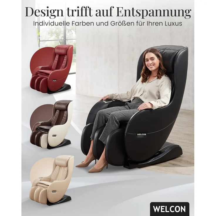 'Easyrelaxx' Massagesessel in Schwarz – Bild 5