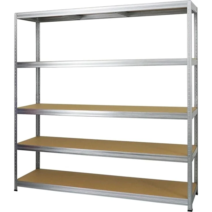 PROREGAL Mega Deal 3er-Set Schwerlastregal Giant Elephant 180 x 180 x 45 cm mit 5 Ebenen Fachlast 200kg Verzinkt, Kellerregal, Steckregal, Garagenregal, Lagerregal – Bild 1