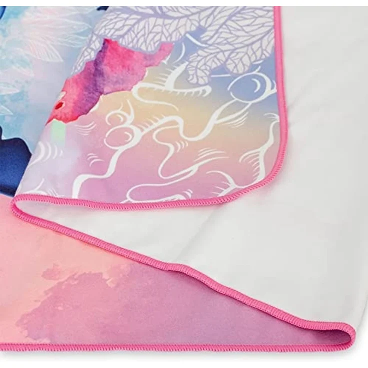 Roth Badetuch Delfine, 60 x 120 cm, Rosa / Blau, saugfähig, platzsparend – Bild 3