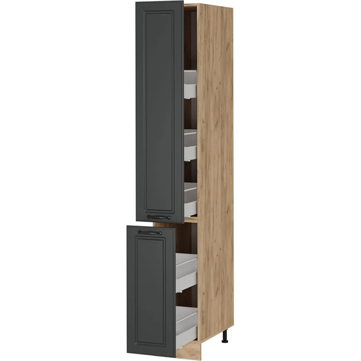 Apothekerschrank R-Line Anthrazit Landhaus 30 cm Vicco – Bild 4