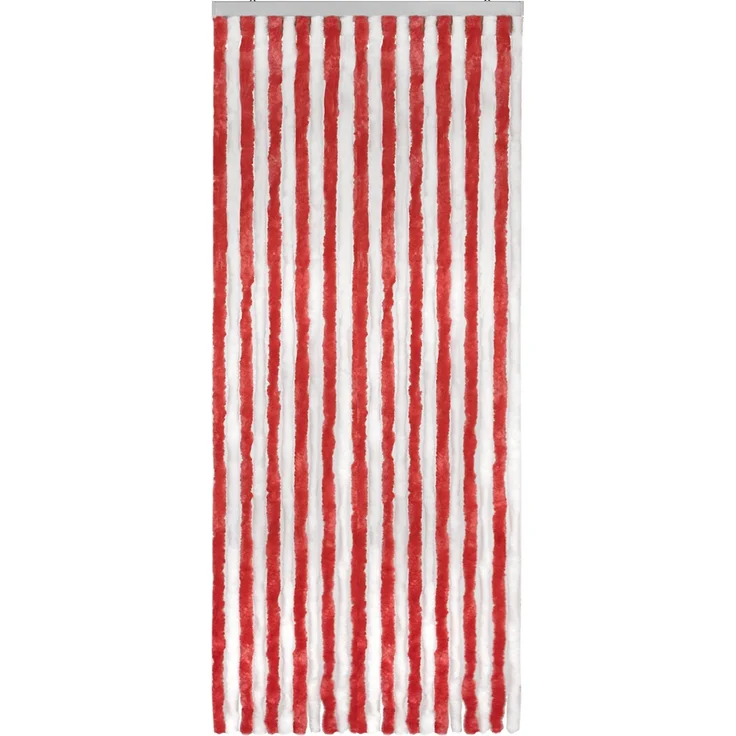 Flauschvorhang C-7-10 / 90 x 220 / rot-weiß – Bild 5