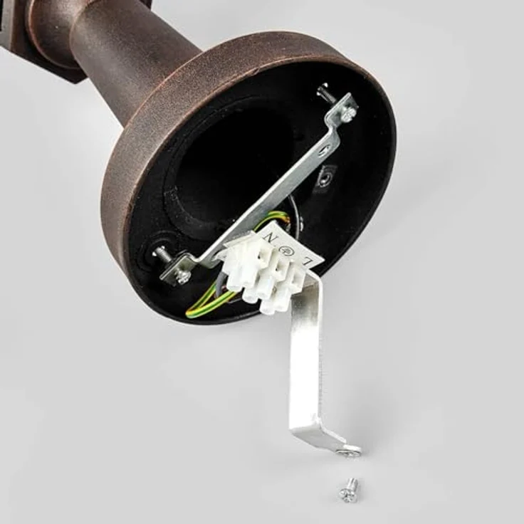 Lindby Außen-Stehlampe Lamina, Metall, Braun IP44, 1x15 W LED – Bild 7