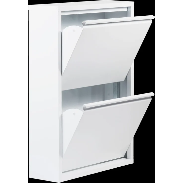 Schuhkipper >WIT< in Weiß, Lackiert, montiert - 50x72x15cm (BxHxT) – Bild 2