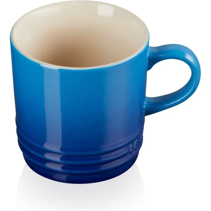 LE CREUSET Cappuccino Becher aus Steinzeug, 200 ml, Azure, 70303202200099