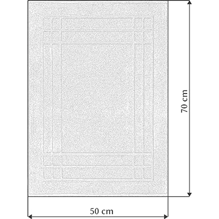 Lashuma Badematte Pure, Höhe 5 mm, schnell trocknend, Baumwolle, rechteckig, Bad Läufer 50x70 cm in grün Baumwolle – Bild 3