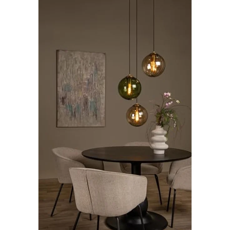 Lucide MONSARAZ Pendelleuchte, Ø 35 cm, 3xE27, grün, höhenverstellbar, dimmbar – Bild 4