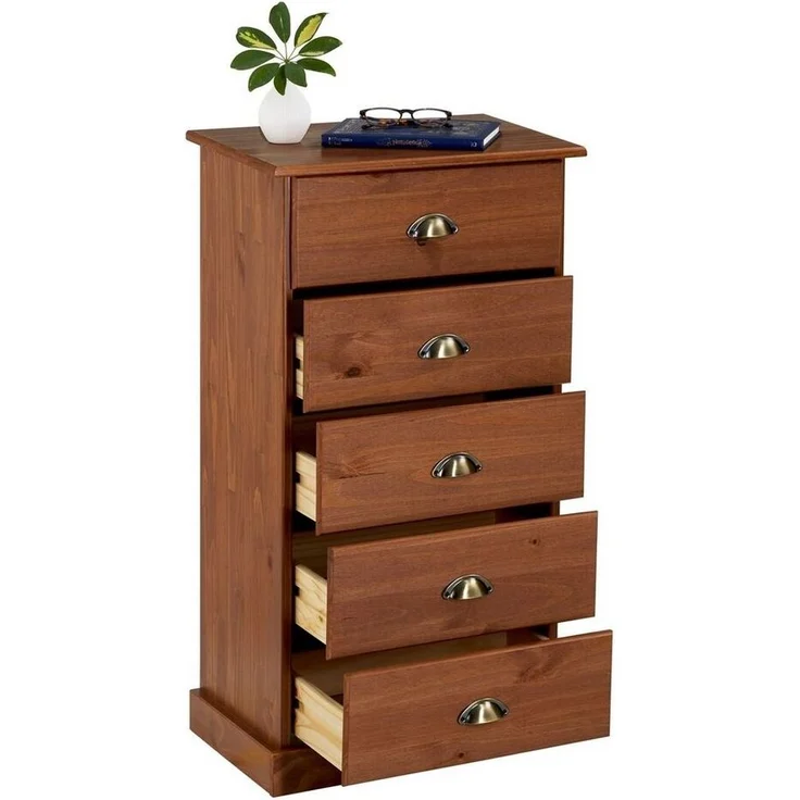 IDIMEX Kommode PARIS, Kommode mit 5 Schubladen Apothekerkommode Holzschrank Mehrzweckkommode – Bild 2