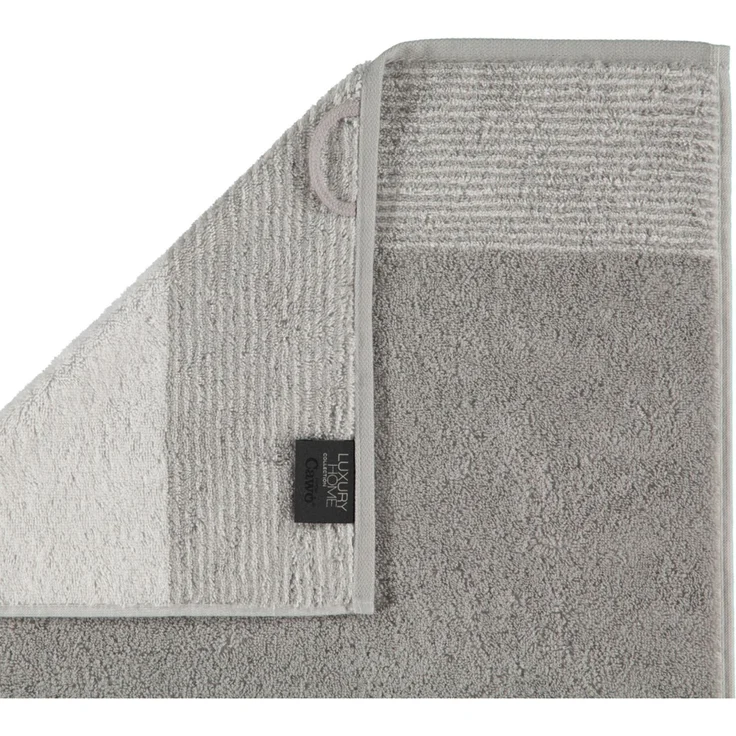 CAWÖ Gästetuch, 3er Pack - Luxury Home, C Two-Tone, Walkfrottier Platin 30x50cm – Bild 3