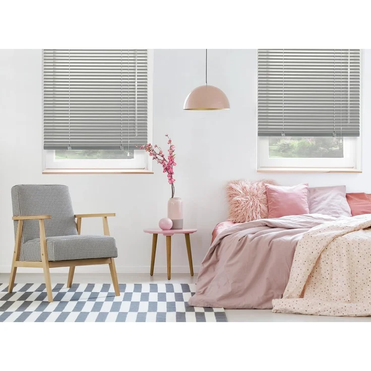 Deco Company Alu-Jalousie ohne Bohren, Zum Klemmen, Inkl. Klemmträgern, Sichtschutz, Lichtschutz, Blendschutz, Aluminium-Jalousie, Silber, 90 x 220 cm – Bild 17
