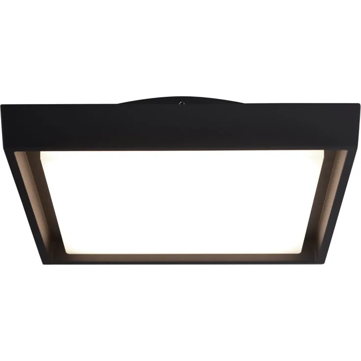 LED Außen Wand u. Deckenleuchte anthrazit Näve Mio 34cm IP54 2500lm eckig