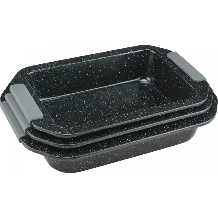 Backform Ofenform Auflaufform Lasagneform Set 3-tlg Royalty Line RL-CC3Blk