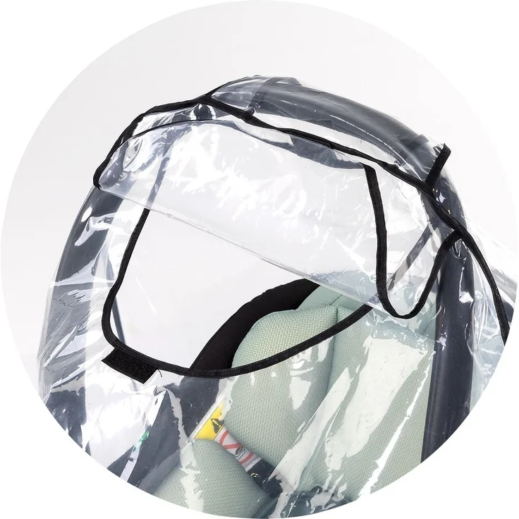 Chipolino Regenschutz für Babyschale universal wasserdicht Regenhaube Abdeckung transparent – Bild 3