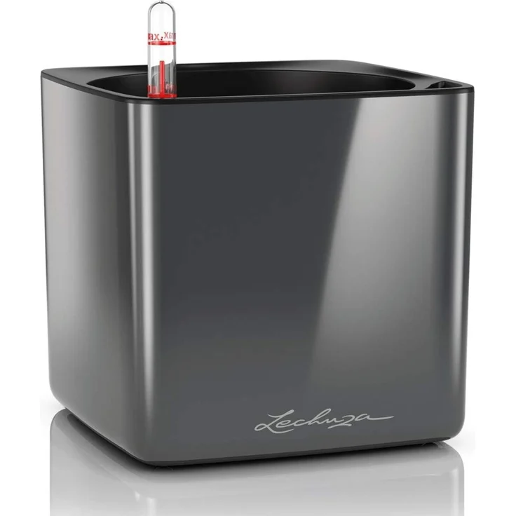 Lechuza Cube Glossy 16 anthrazit highgloss 13521