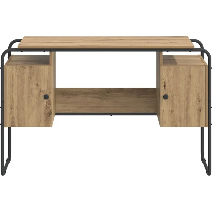 vidaXL Schreibtisch mit Stauraum Artisan-Eiche 120 x 50,5 x 75,5 cm 8008043 – Bild 4