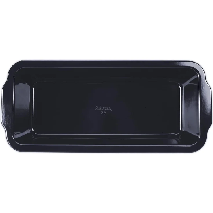 Städter We Love Baking Brotbackform 35 cm Emaille Schwarz – Bild 2