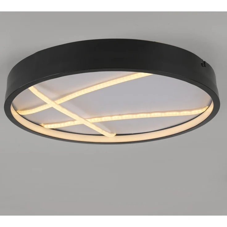 JUST LIGHT 14091-18 MIKADO Deckenleuchte rund schwarz 3000K – Bild 3