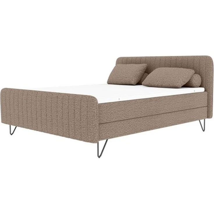 99rooms Lucio Boxspringbett Boucle-Stoff ANTHOLOGY Antilope 140x200 cm – Bild 4