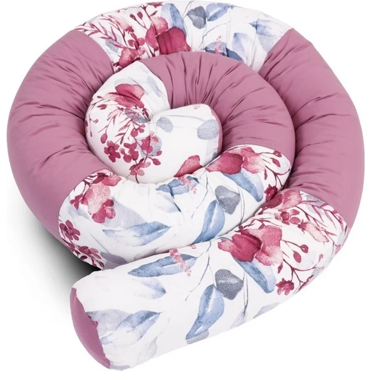 Amilian Nestchenschlange Bettschlange 210cm - Seitenschläferkissen - Nestschlangen, Nestchen - Bettumrandung als Kopfschutz - Kantenschutz für Babybett – Bild 4