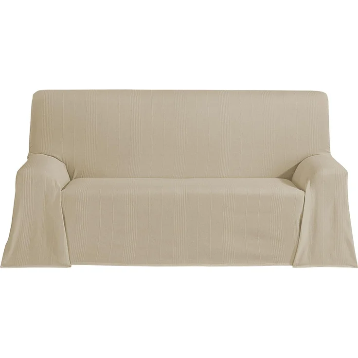 ECOMMERC3 Mehrzweck-Tagesdecke, Größe 180x260 cm, sowohl für Sofa als auch Bett, Mehrzweck-Tagesdecke, beige, dekorative Tagesdecke für Sofa, Bett, Sofaüberwurf, leicht und elegant