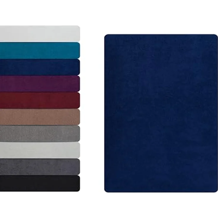 Hometex Premium Textiles Spannbettlaken aus Frottier Stoff bis 23 cm Steghöhe, Frottee, Gummizug: Rundumgummizug, Kuschelig warm und extra weich, ideal für die kalte Jahreszeit – Bild 2