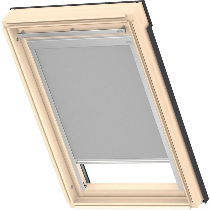 Verdunklungsrollo DBL M08 4204, VELUX, verdunkelnd, ohne Bohren, in Führungsschienen, VELUX »Pick & Click!«, alufarbene Führungsschienen & Griffleiste – Bild 2