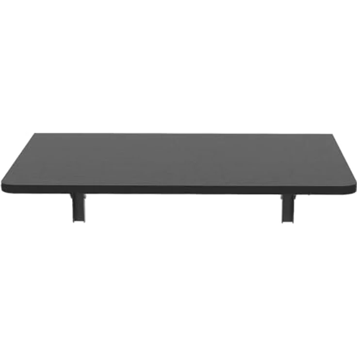 Shally Dogan Klappbarer Wandtisch, 80x60 cm, aus Holz, zusammenklappbar, platzsparend, vielseitig, Schreibtisch, Esstisch, Wohnzimmer, Badezimmer, Küche (schwarz) – Bild 10