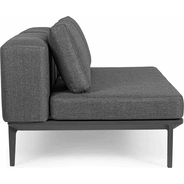 Gartensofa Matrix aus Aluminium, modern gepolstert, Anthrazit Sand, 2-3 Sitzplätze – Bild 7