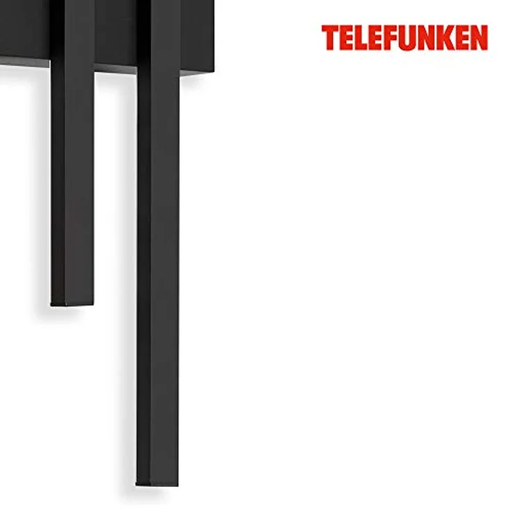 TELEFUNKEN GRAZ LED Außenwandleuchte, 2-flammig, 8 Watt, 780 Lumen, IP44, Schwarz, 470x155x42mm – Bild 3