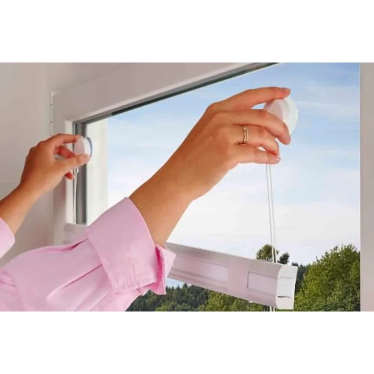 Plissee Vacufix mit Saugnäpfen, ohne Bohren, weiß 60 x 130 cm | Faltstore, Montage ohne Bohren, Ideal für Mietwohnungen und Wohnmobile, Mobiler Sichtschutz, Fester Halt auch bei Kippfenster – Bild 4