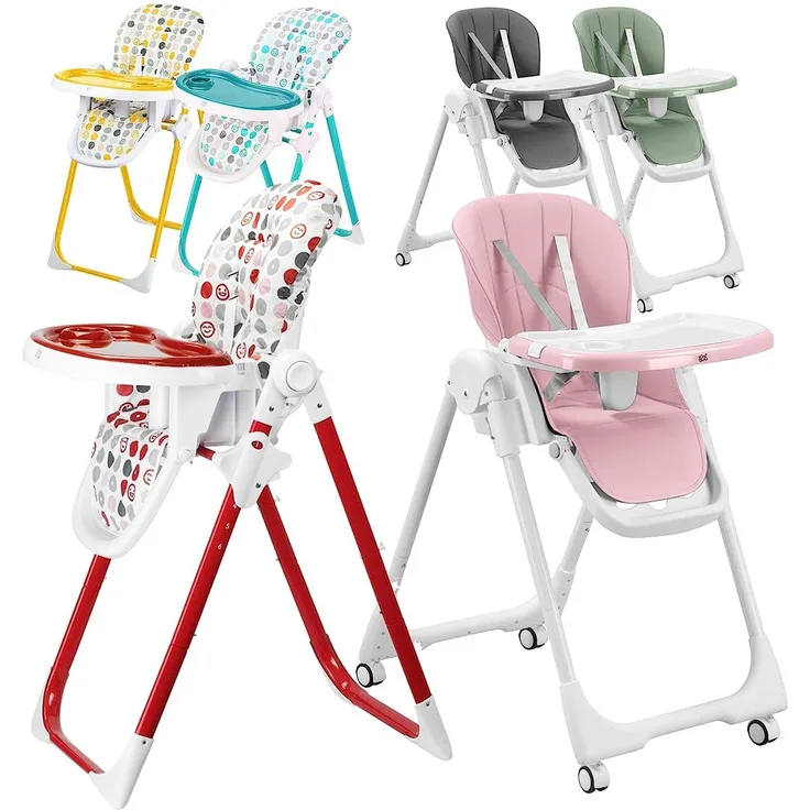 Baby Vivo Hochstuhl Design Kinderhochstuhl aus Kunststoff - Tippy in Stardust