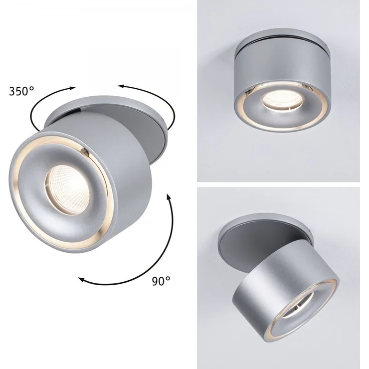 Paulmann No. 93374 Einbauleuchte LED Spircle Chrom matt 8W 3000K 36°