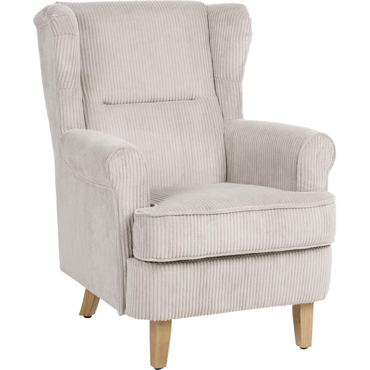 Ohrensessel ABSON Cord Beige – Bild 4