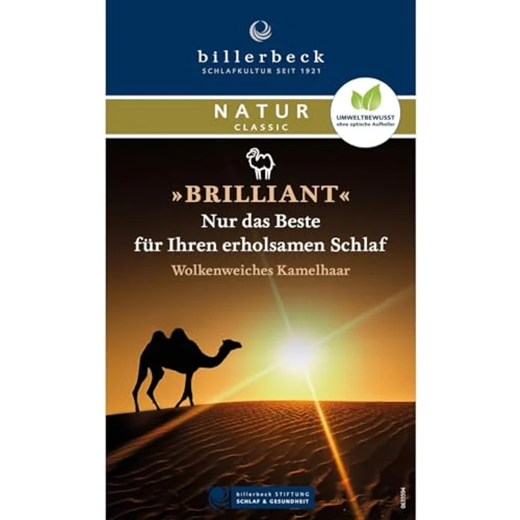 Billerbeck 7120580001 Naturdecke 342 Brilliant Duo, 135 / 200 cm weiß – Bild 6