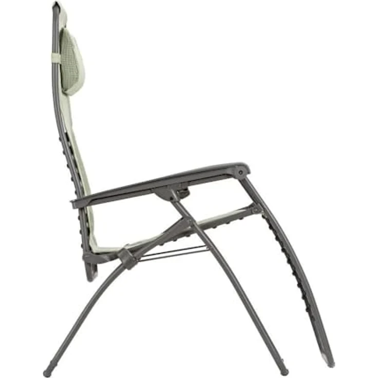 Lafuma RSXA Clip Moos Titane, Relaxliege Batyline® Iso mit stufenlos verstellbarem Rahmen und Oeko-Tex® Zertifikat – Bild 4