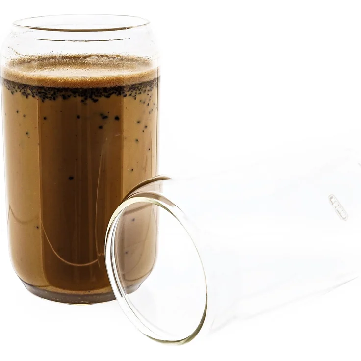 Mulex 4-Teilig 350 ml - Premium Trinkgläser für Eiskaffee, Cocktails, Longdrinks, Wasser, Tee, Kaffee, Saft - Elegantes Design - Hitzebeständig & Spülmaschinenfest – Bild 1