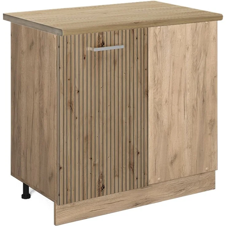 Eckunterschrank R-Line Artisan-Eiche 86 cm , AP Eiche Vicco – Bild 1