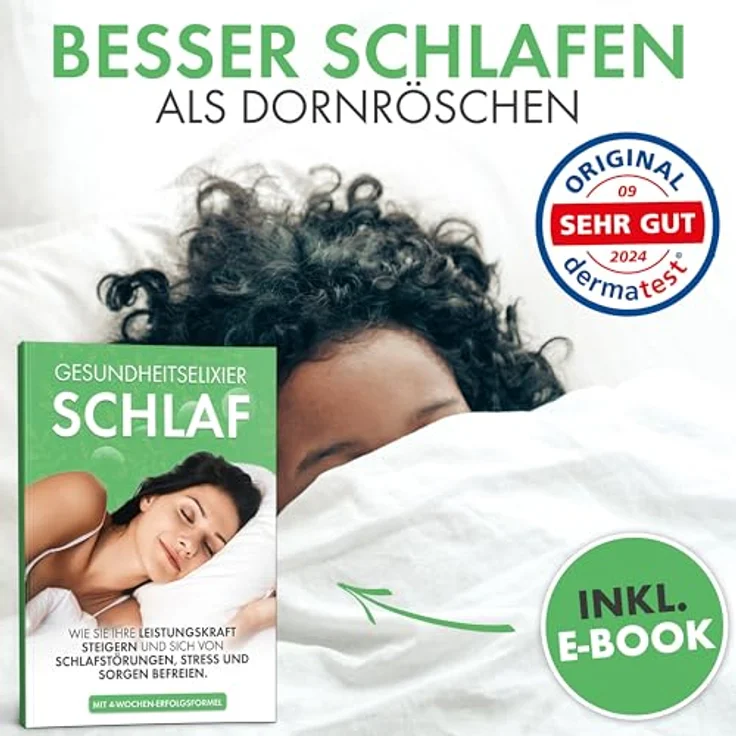 Welldora Komfort Bettdecke 155x220 zweiteilig | 100% weiche Federn & Daunen | Fachärztlich geprüft, Oeko-Tex, Allergiker | Zert. für Tierwohl | 2 Decken Vierjahreszeiten Daunendecke Sommer & Winter – Bild 10