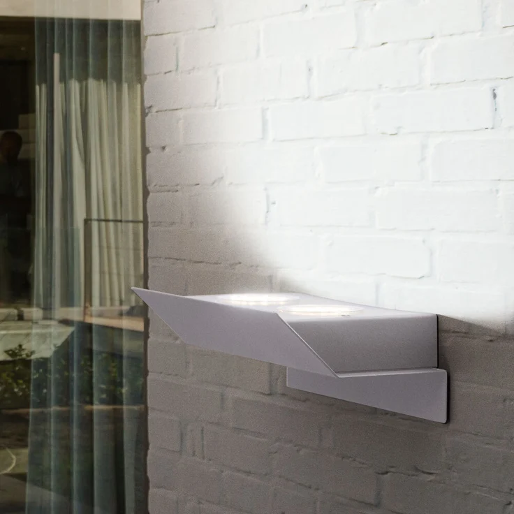 LED Wandleuchte, Stahl verzinkt, Länge 21 cm, RUSTEGA – Bild 2